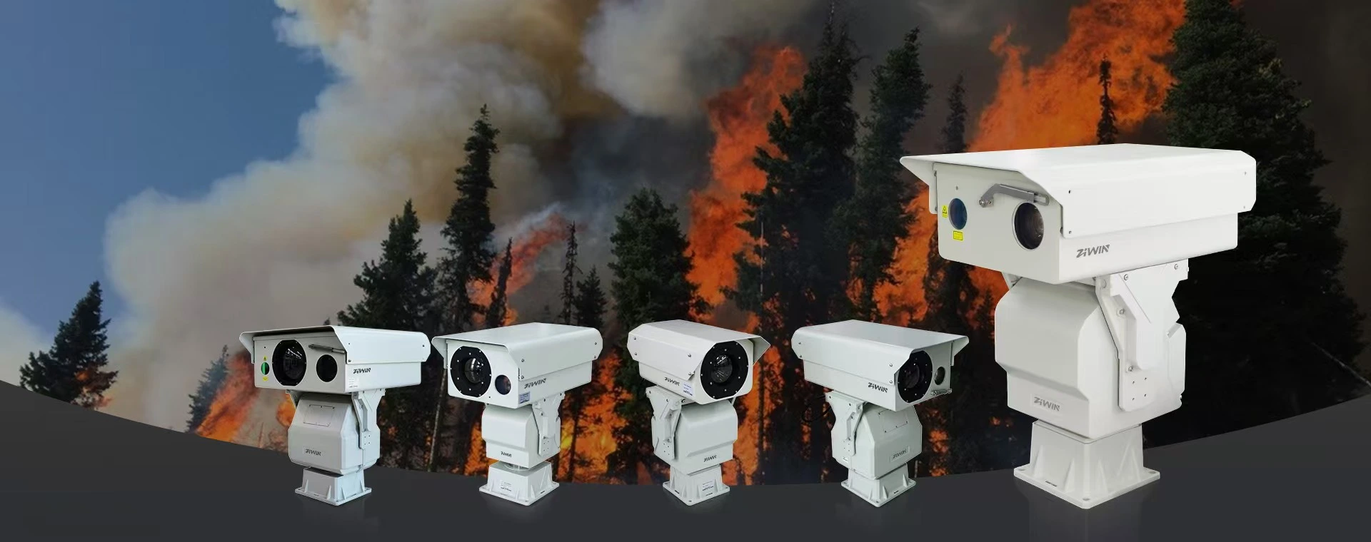 Uzun menzilli lazer gece görüş PTZ kamera