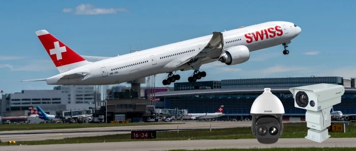 Havaalanı güvenliği için CCTV kamera uygulaması