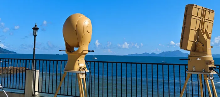 Deniz gözetimi için CCTV kamera uygulaması